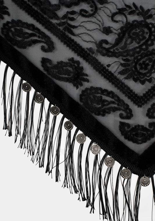 Opulent Coin Devore Scarf