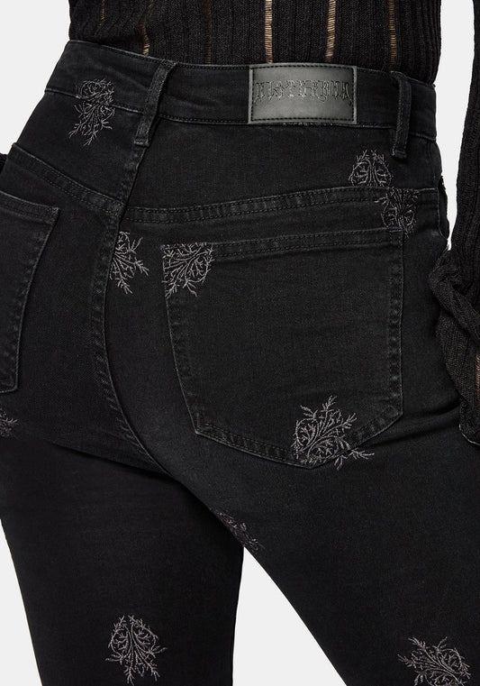 Selin Embroidered Denim Skinny Jean
