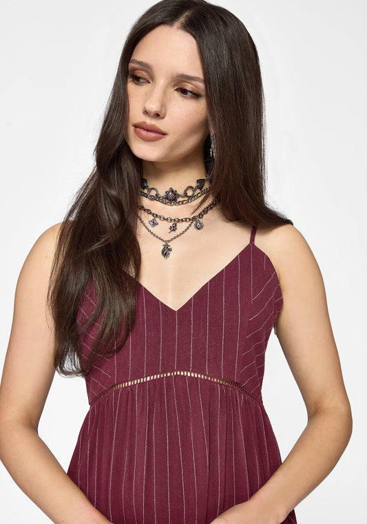 Rue Stripe Voile Cami Midaxi Dress