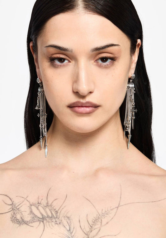 Flaren Charm Drop Earrings