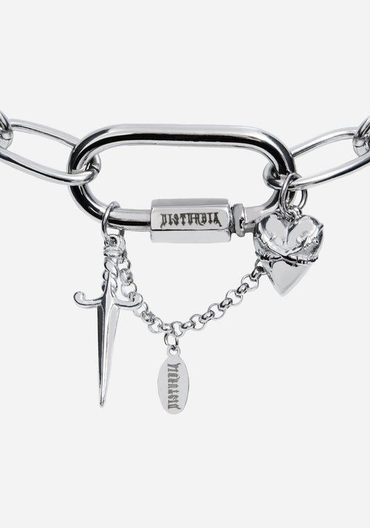 Hurnix Dagger Heart Stainless Steel Necklace