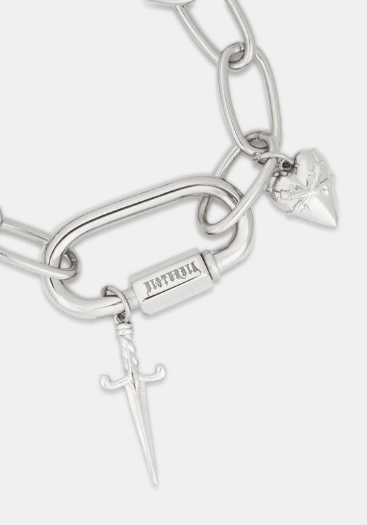 Hurnix Dagger Heart Stainless Steel Bracelet