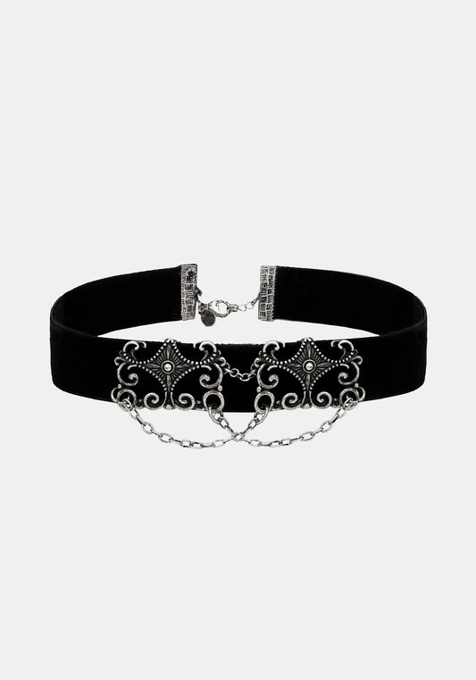 Velma Ribbon Chain Choker
