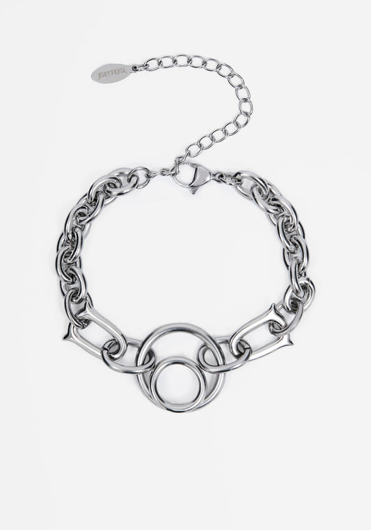 Ruzar Stainless Steel O-Ring Chunky Bracelet