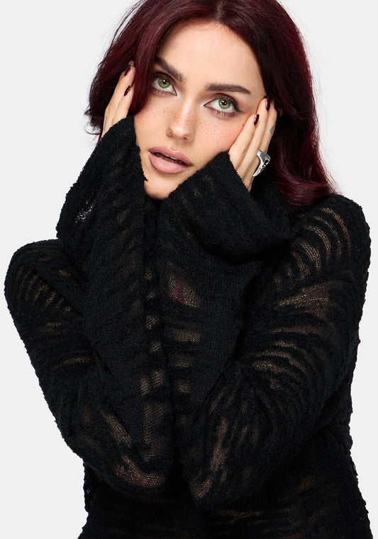 Oswin Lightweight Slouchy Slub Knit Top