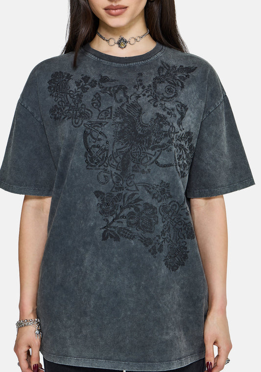 Zora Stud Oversized Short Sleeve T-Shirt