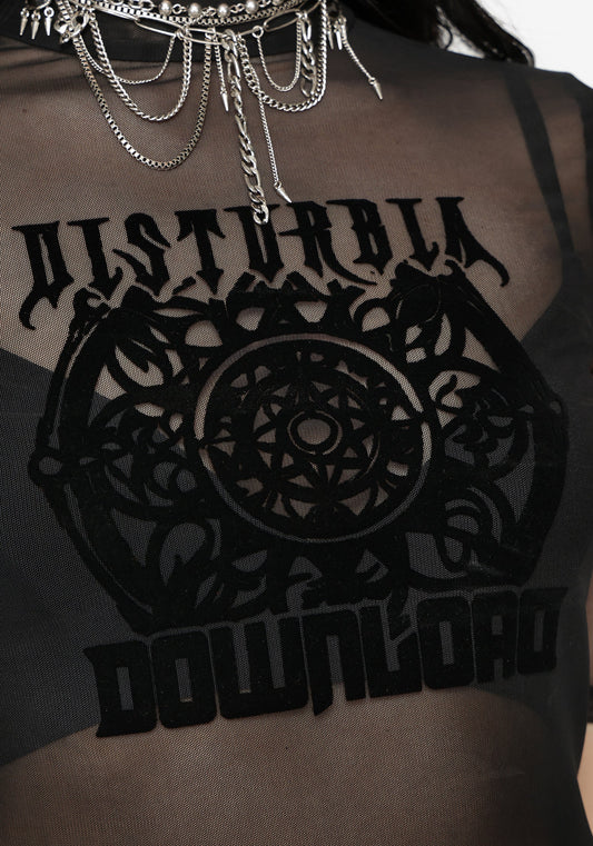 Disturbia X Download Flocked Mesh Top