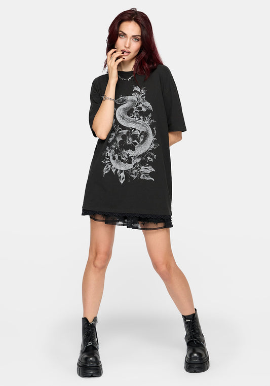 Madoc Snake Graphic Oversized Tee