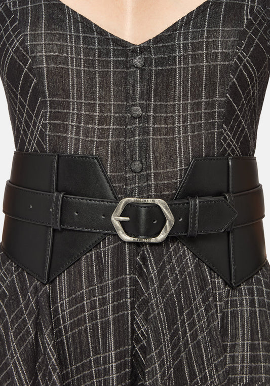 Lancet Buckle Pointed Waist Belt