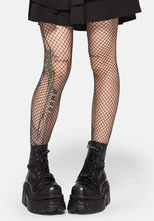 Vorth Metallic Fishnet Tights