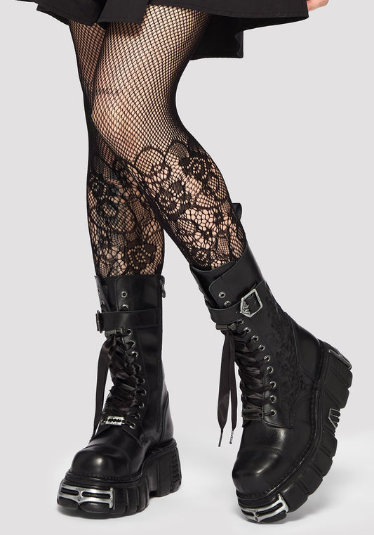Sisella Lace Fishnet Tights