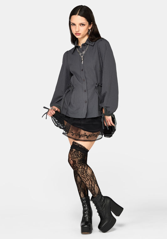 Wispin Lace Frill Long Stockings
