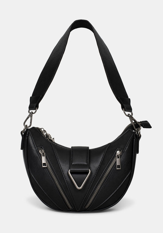 Colette Rat Zip Triangle Hardware Shoulder Bag