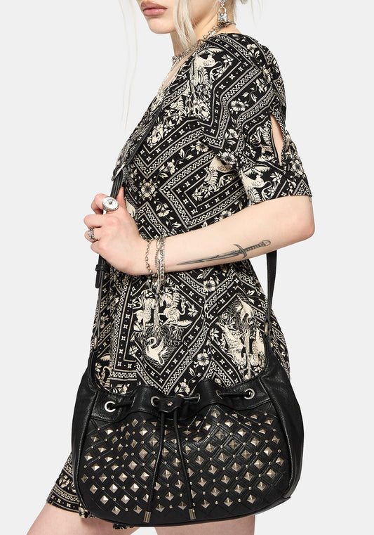 Dolora Studded Bucket Bag
