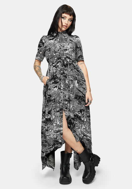 Nara Boudicca Printed Midaxi Dress
