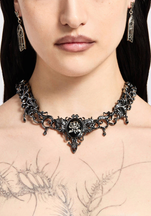 Velthra Rose Cameo Necklace