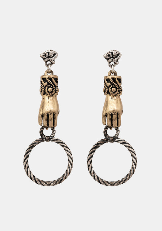 Lorena Hand Drop Earrings