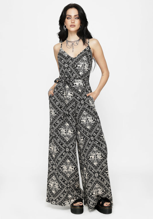 Hexweave Wide Leg Cami Jumpsuit