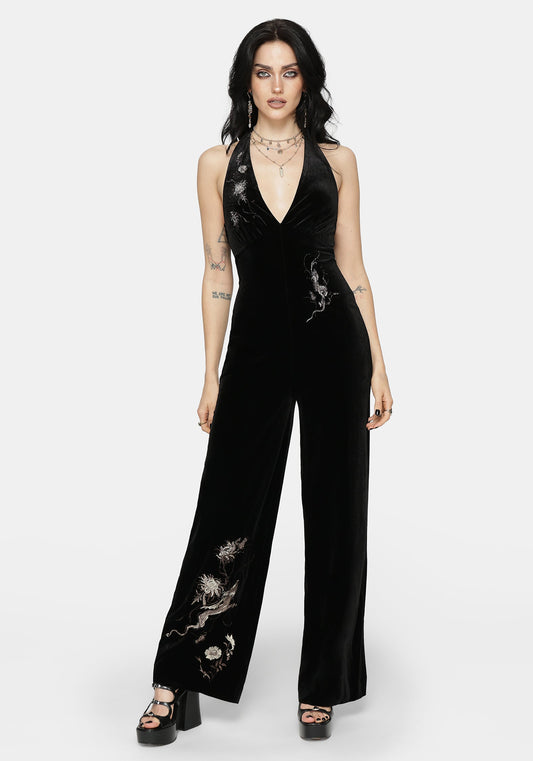 Whim Dragon Halter Jumpsuit