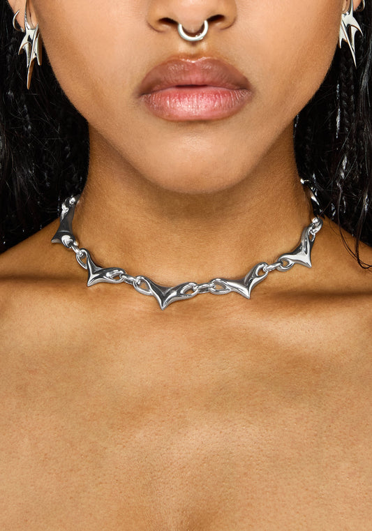 Crixel Spike Stainless Steel Necklace