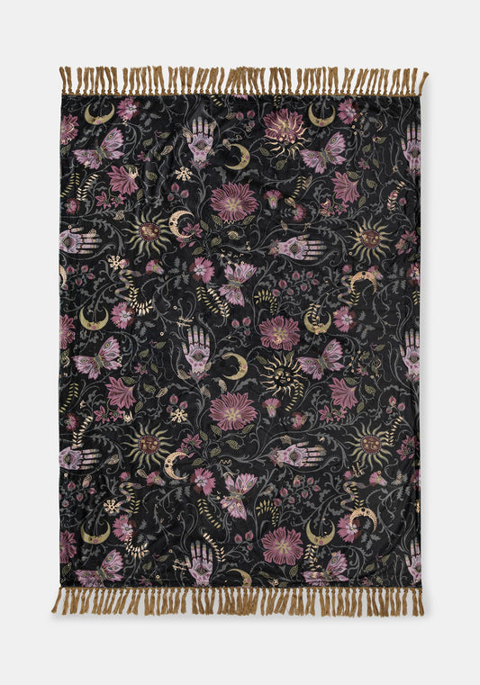 Angela Folk Embroidered Throw