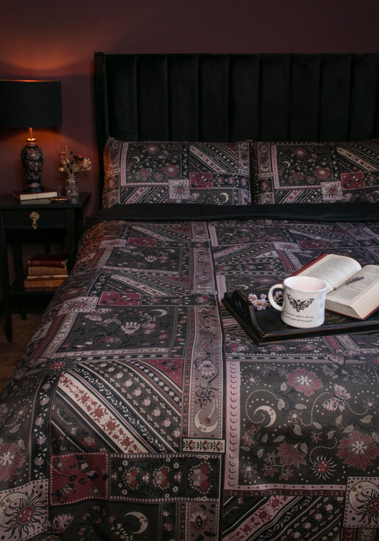Nola Folk Patchwork Bedding - UK King