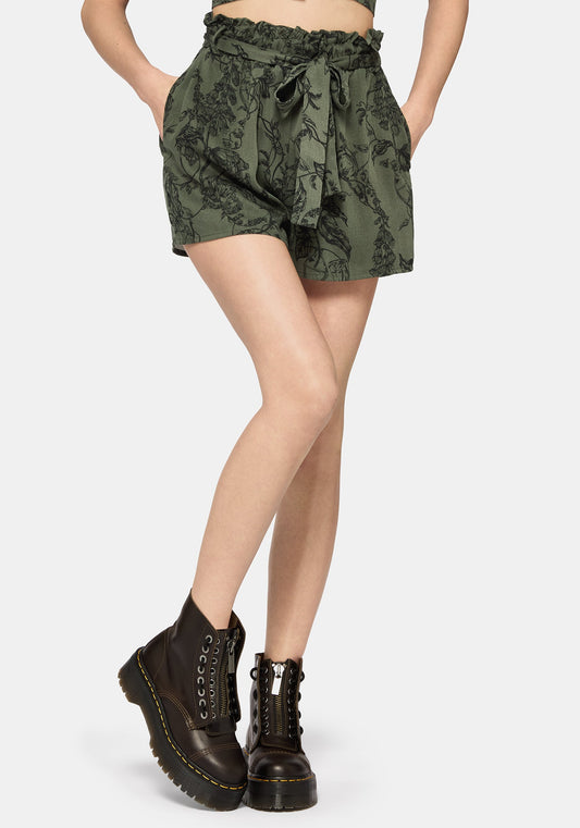 Orla Foxglove Potion Tie Waist Short