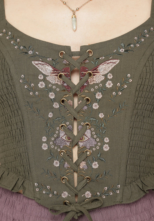 Siora Folklore Embroidered Corset Top