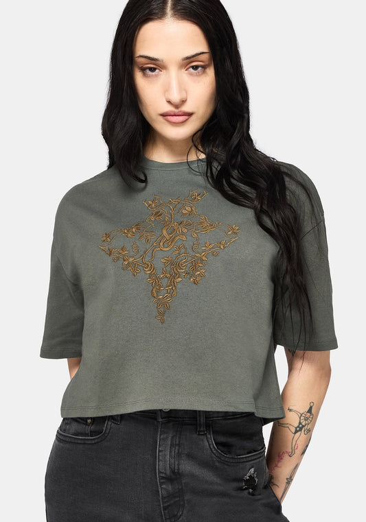Saski Thorn Boxy Crop T-Shirt