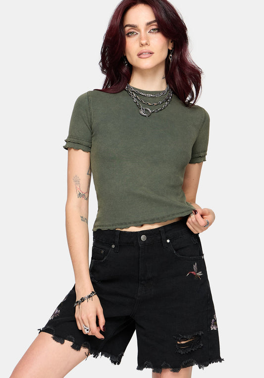 Stori Ribbed Short Sleeve T-Shirt