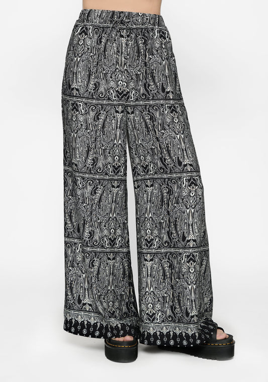Zelira Paisley Print Palazzo Pant