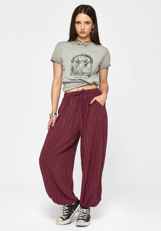 Rue Stripe Voile Extreme Balloon Trouser