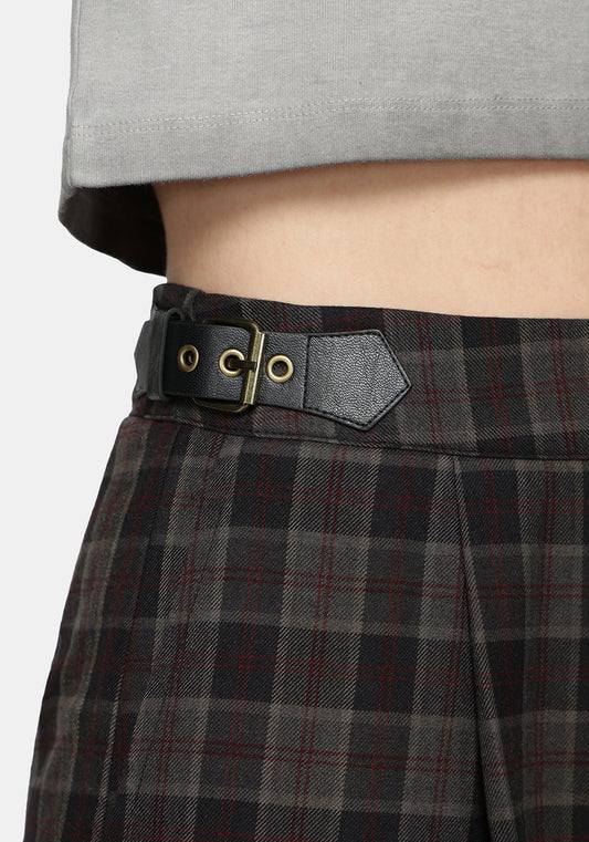Nightingale Check Wide Trouser